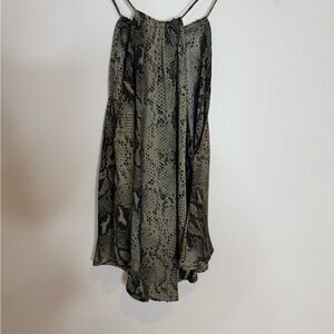 Fab’rik Snake Skin Blousy Halter Tank